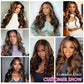 Vemalin Ombre Lace Front Wig Human Hair Highlight Body Wave Lace Front Wigs Human Hair Pre Plucked 13x4 Transparent Lace Frontal Wig 200 Density Glueless 1B/30 Highlighted Wigs 20 Inch