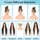 Olymei 360° Hd Full Lace Knotless Braided Wigs for Women Box Braid Wig with Baby Hair Premium Synthetic Long Light Brown Braided Lace Front Wigs 36Inch
