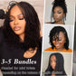 Afro Kinky-Curly Human Hair Bulk for Twist 18 Inch 100g Bulk Human Braiding Hair For Mini Twists Hair Micro Locs Extensions Dredlock Extensions