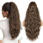 Ponytail Extension for Women, 26 inch Hair Extensions Ponytail, Long Drawstring Ponytail Extension, Soft Synthetic Pony Tails Hair Extensions (Color: Orange Brown)