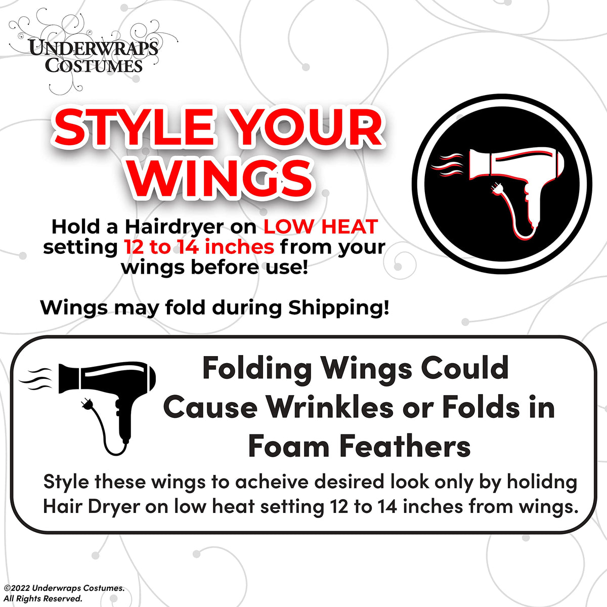 UNDERWRAPS Costumes - Angel Wings - White