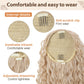 Flufymooz Ponytail Extension, 26 Inch Bohemian Style Drawstring Ponytail Hair Extensions for Women, Long Curly Wavy Pony Tail Natural Synthetic Hairpiece for Women (26 Inch Cool Blonde)