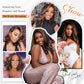 Afribye 13x6 Highlight Body Wave Lace Front Wigs Human Hair 200% Density FB/30 Ombre Frontal Wigs Human Hair Pre Plucked Short Wigs for Black Women Glueless Balayage HD Lace Wig Loose Wavy 14 inch