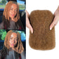 Afro Kinkys Bulk Human Hair for Braiding 14 Inch 30# Light Brown Afro Kinky-curly Human Hair Bulk for Twist Soft 4C Cuban Kinkycurly Bundles for Mini Twists Braids/Dreadlock Extensions/Loc Repair