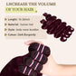 Human Hair Bundles 4 Bundles 18 20 22 24 Inch Hair Extensions Dark Burgundy Body Wave Bundles Human Hair 100% Unprocessed Brazilian Virgin Hair Quick Weave 99J