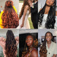 20 Inch French Curl Braiding Hair 2 Packs French Curls Braiding Hair Curly Braiding Hair French Curl Box Braids with Curly Ends French Braid in Hair Extensions (20 Inch,Orange,2PC)