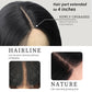 AISI HAIR Long Wavy Dark Brown with Blonde Highlight Lace Hairline Wigs for Women，Middle Part Synthetic Heat Resistant Wig for Daily Party-26 Inch