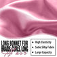2Pcs Bonnets for Black Women Braid Bonnet, Large Long Satin Silk Bonnet for Braids,Black Women Braid Bonnet with Stretchy Tie Band for Sleeping Extra Long (Purple & Pink Pattern)