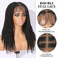 WIGNEE Braided Wigs For Black Women Full Double Lace Knotless Braided Wigs For Black Women Twist Braided Wig with Baby Hair Light Weight Box Braid Wig Braided Wigs for Daily Use(Brown Black)