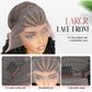 Fancy Hair Braided Wig for Black Women Cornrow with Curly Hair Wig HD Lace Front Wig with Baby Hair Pre Plucked Glueless Transparent 13x4 Inch Lace Frontal Wig (2#)