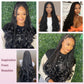 Janyuwool 36" Knotless Braided Wigs with Curly End Full Lace Box Braid Wig for Women Lace Front Human Hair Blended Braids Wig Full Double Lace Braided Wigs with Baby Hair (Black)