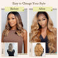 Ombre Human Hair Bundles 4 Bundles 16 18 20 22 Inch Hair Extensions Honey Blonde Highlight Body Wave Bundles Human Hair 100% Unprocessed Brazilian Virgin Hair Quick Weave T4/27
