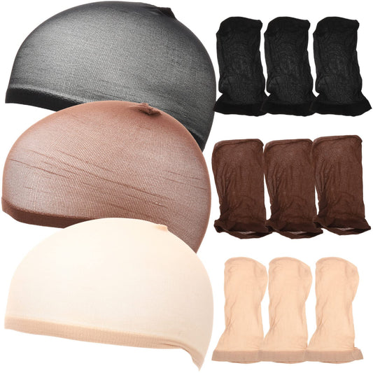 LALAFINA 16pcs Fake Hair Net Wig Hair Net Hair Wig Caps Wig Net Caps Breathable Wig Caps Mesh Wig Caps Wig Net Head Cover Hair Styling Tool Nylon Wig Caps Wig Caps for Wig Making Wig Mesh