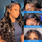 Sdeycui 13x6 Black Wigs Human Hair for Women Lace Front Body Wave Wigs HD 26 Inch Curly Natural Glueless Pre Plucked Wig