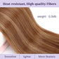 ORSUNCER Drawstring Ponytail Extension, Long Straight Pony Tails Hair Extensions Natural Soft Clip in Ponytail for Women Synthetic Hairpieces Auburn Brown