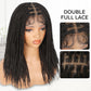 HANNE Double Full Lace Braided Wigs 20 Inch Knotless Braied Dreadlock Wig Glueless Twist Wigs For Black Women