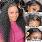 YruYptpaln Water Wave Lace Front Wigs Unice Hair Glueless Wigs Wet and Wavy Lace Front Wigs U Part Wigs for Graduation Ceremony(1A, 27.5 Inch)