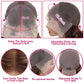 13x6 Ombre Highlight Lace Front Wigs Human Hair Pre Plucked HD Transparent Straight Lace Frontal Wigs 180% Density Glueless 4/27 Colored Honey Blonde Human Hair Wig for Women with Baby Hair 20Inch