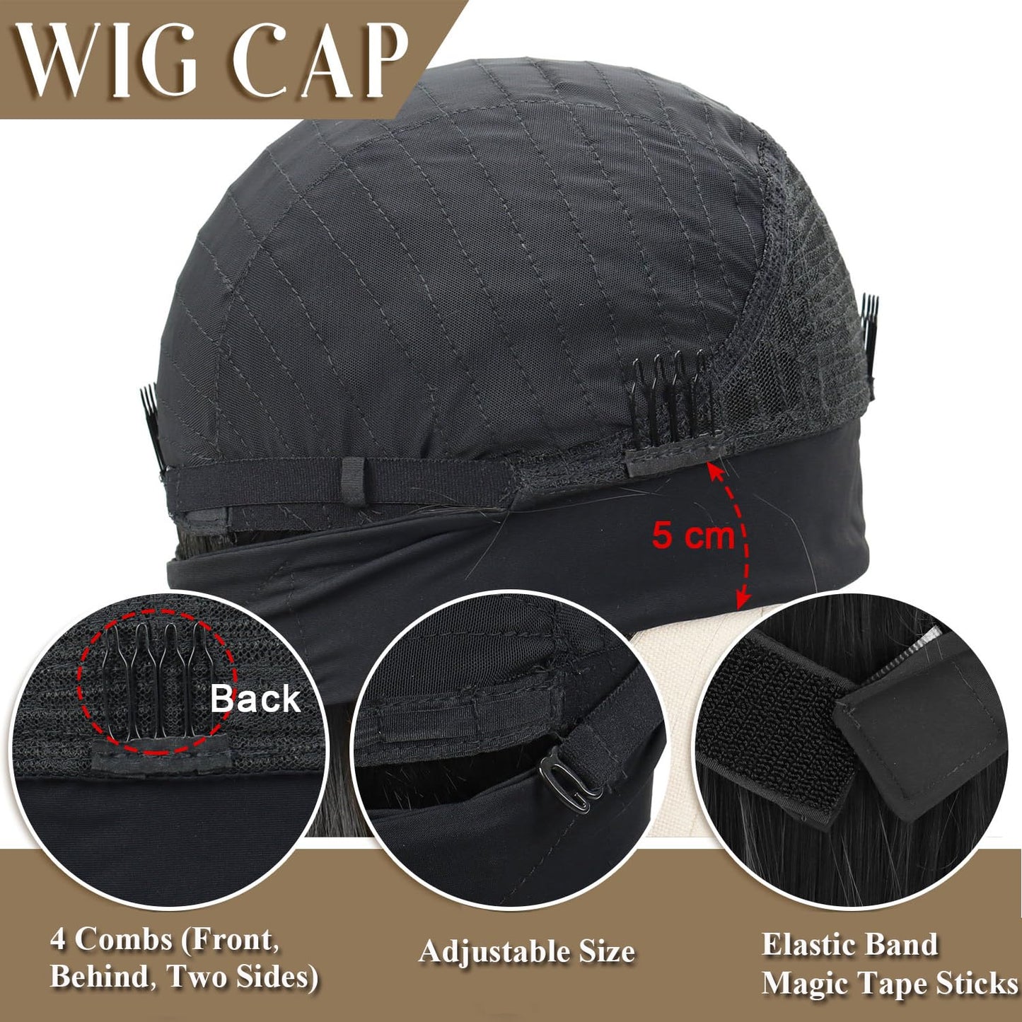 Colorful Queen Headband Wig Brown Highlight Headband Wigs for Black Women Ombre Body Wave Head Band Wig Glueless Half Long Wavy Wig with Headband 26 Inch