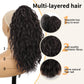 ORSUNCER Ponytail Extension 18" Curly Pony Tail Clip in Claw Ponytail Fluffy Natural Looking Synthetic Hairpiece for Women