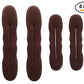 Styla Hair Magic Bun Maker (2 Small, 2 Large) Foam Sponge Bun Shaper Hair Accessories (Brunette)