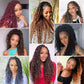 Col Bling 10 Inch 8 Packs Goddess Locs Crochet Hair Faux Locs Crochet Hair for Women Pre Looped River Locs Crochet with Curly Ends Synthetic (10 Inch 8 Packs, #1B)