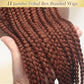 Alebery 36" Full Lace Braided Wigs for Black Women Jumbo Box Braids Lace Front Wig with Baby Hair Lightweight Synthetic Lace Frontal Black Cornrow Twisted Wigs (Brown Mixed Black)