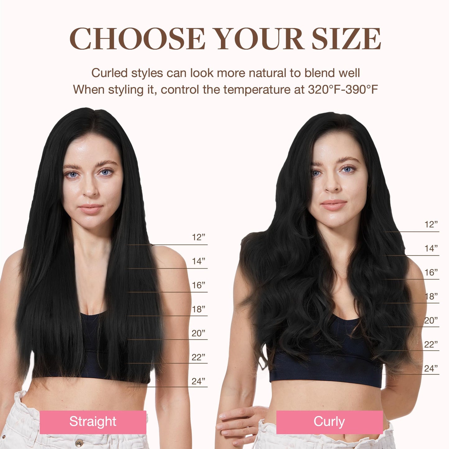 GOO GOO Clip in Hair Extensions Real Human Hair, Remy Human Hair Extensions Clip ins for Women, Natural Human Hair, 14inch 120g 7Pcs, 1 Jet black