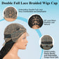 Olymei Boho Braided Wigs for Black Women Knotless Braided Wigs Box Braid Wig with Baby Hair Full Double Lace Black Boho Braided Wig Premium Synthetic Lace Braided Wig,36" Double Lace