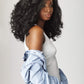 Sensationnel Curls Kinksandco Half Wig - Rain Maker Instant Weave Drawstring Cap for Natural 3C to 4C Hair Textures (1 JETBLACK)
