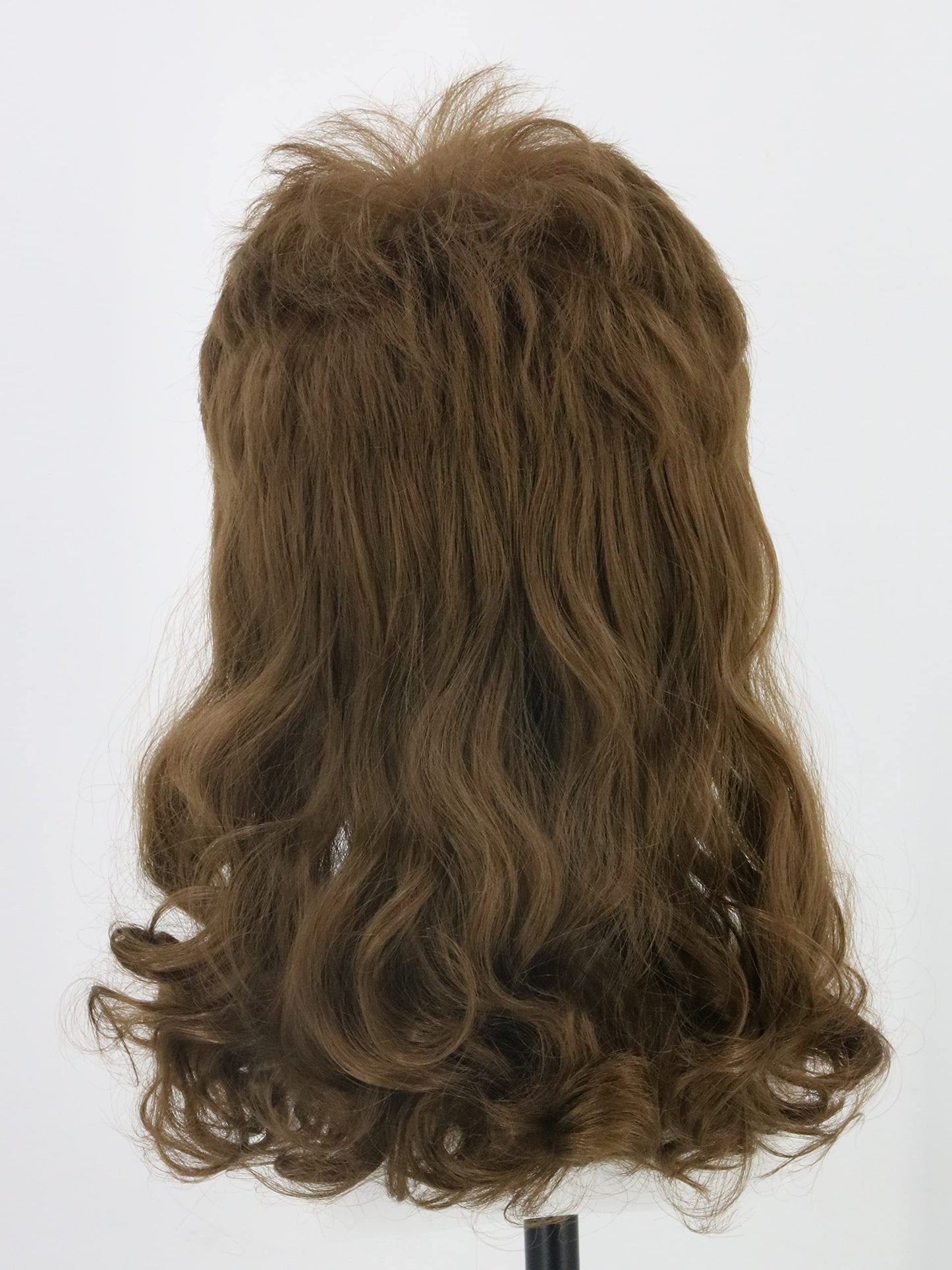 LeMarnia Men's Wig 80s Wig Brown Wave Mullet Wig Halloween Costume Fashion Wig Fancy Party Accessories Wig
