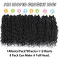 Col Bling 12 Inch 8 Packs Goddess Locs Crochet Hair Faux Locs Crochet Hair for Women Pre Looped River Locs Crochet Hair with Curly Ends Synthetic (12 Inch 8 Packs, #1B)