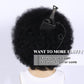 TOPHR Afro Wig Men 70s Rock Disco Costume for Mens or Women Short Kinky Curly Heat Resistant Synthetic Wigs for Party