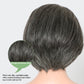 HANASCC 8" Glueless Straight Bob Salt and Pepper Wigs Human Hair Pre Plucked Gray Human Hair Wigs Short Pixie Cut Bob Wig Pre Cut 5x5 Closure HD Transparent Grey Lace Front Wigs for Women