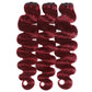 Ciracevi 99J Red Body Wave Human Hair Bundles 15A Raw Indian Hair Bundle burgundy Body Wave Bundles Hair Extensions(3 bundles 16 18 20)