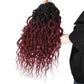 Faux Locs Crochet Hair 24Inch Crochet Locs, 8Packs Soft Locs With Curly Ends Boho Faux Locs Crochet Braids for Black Women (1B/BUG, 24(Pack of 8))