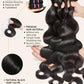 Human Hair Bundles 4 Bundles Hair Extensions Body Wave Human Hair 16 18 20 22 Inch 100% Unprocessed Brazilian Virgin Hair Quick Weave Natural Black