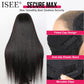 ISEE HAIR Straight Wear Go Glueless Wig Human Hair Pre Plucked Pre Cut 9x6 HD Lace Pre Bleached Tiny Knots Human Hair Wigs For Women 20 Inch