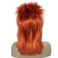 BESTBEL 80s Wig Ginger Mullet Wig Rocking Diva Wigs Funny Rocker Punk Hair