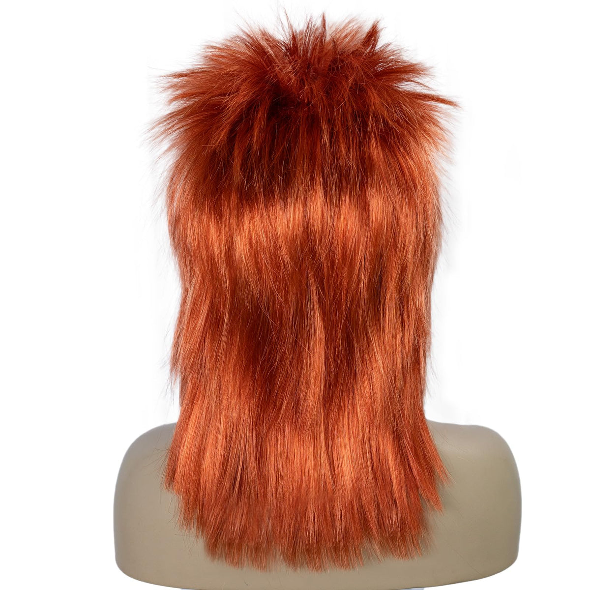BESTBEL 80s Wig Ginger Mullet Wig Rocking Diva Wigs Funny Rocker Punk Hair
