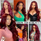 Ciracevi 99J Red Body Wave Human Hair Bundles 15A Raw Indian Hair Bundle burgundy Body Wave Bundles Hair Extensions(3 bundles 16 18 20)