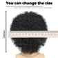 DARLIN HAIR 70s Afro Wig Men,Short Black Natural Curly Fluffy Synthetic Wigs for Disco Halloween Cosplay Use