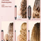 Wavytalk 5 in 1 Curling Iron Set with Curling Brush and 4 Interchangeable Ceramic Curling Wand (0.35"-1.25”), Instant Heat Up, Dual Voltage Hair Curler