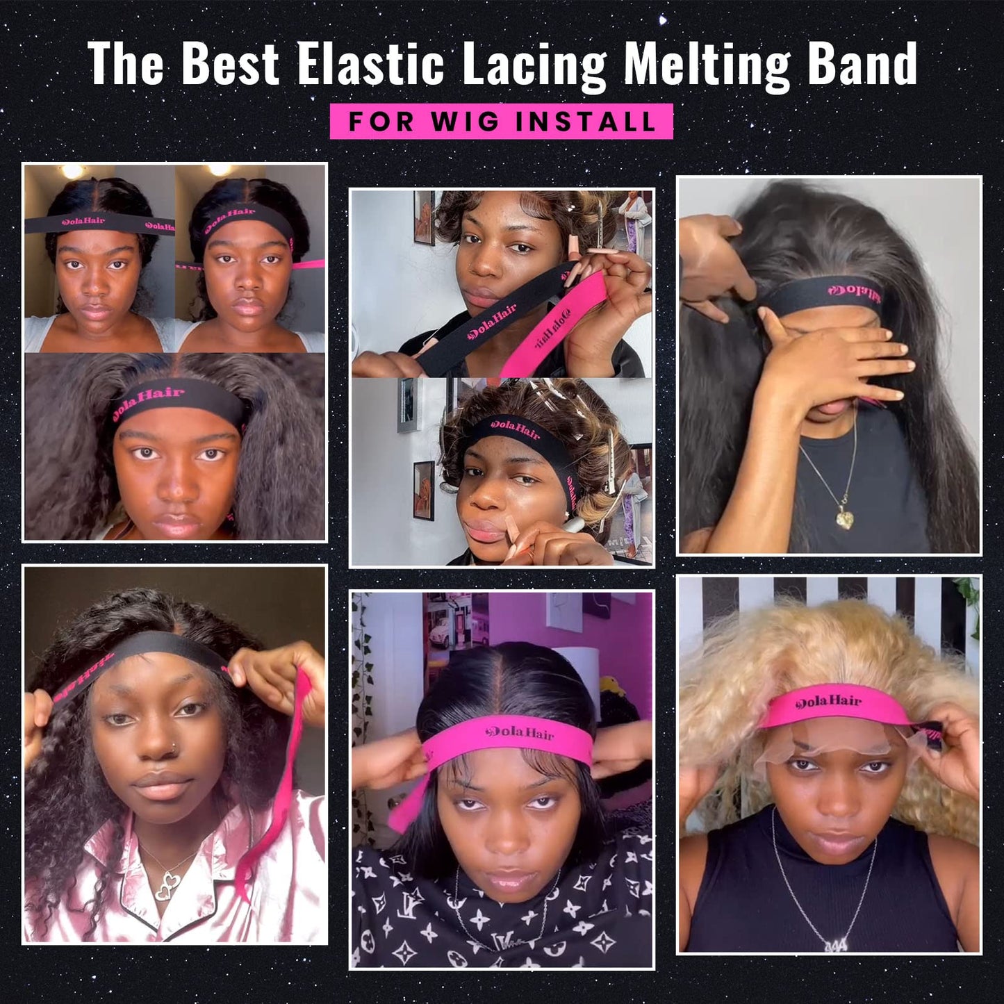 Dolahair Lace Melting Spray for GlueLess Wigs lace Bond Melting Spray Bond Adhesive Wig Glue Spray lace Front Melting Spray for glueless Wigs Glue Spray Lace Melting Spray lace Filter Melting Spray