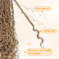 Yewell Goddess Box Braids Crochet Hair 12 Inch Boho Crochet Box-Braids With Curly Ends, 9 Packs Bohomian Box-Braid Crochet-Hair For Black Women Pre Looped Box-Braiding (12Inch 9 Packs,27#)