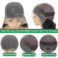 Body Wave 13x6 HD Lace Front Wigs Human Hair 200% Density Bob Wig Human Hair Pre Plucked Short Bob Wigs for Black Women Glueless Frontal Wig Human Hair Natural Black Loose Wavy 14 inch Bob Wig