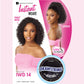 Sensationnel Instant weave half wig - 14 synthetic blendwig adjustable drawstring for seamless hair blending (1B OFFBLACK)