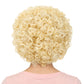 incohair 70s 80s Short Blonde Wig for Boy and Girls Kids Blonde Wig Music Party Halloween Costume Wig Unisex (Light Blonde)