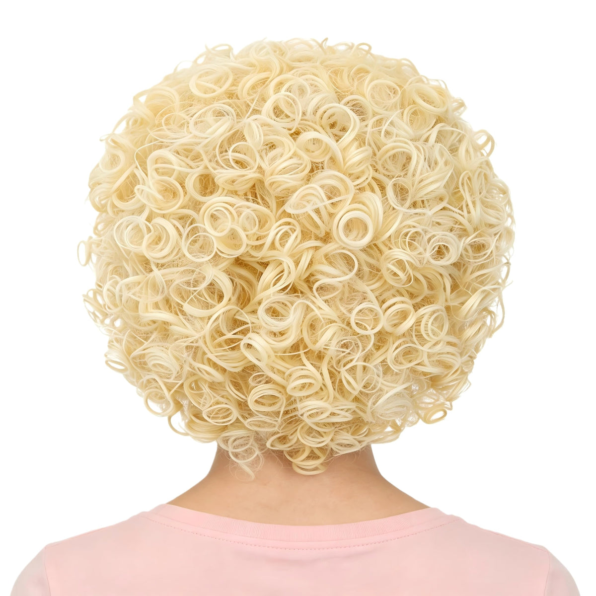 incohair 70s 80s Short Blonde Wig for Boy and Girls Kids Blonde Wig Music Party Halloween Costume Wig Unisex (Light Blonde)
