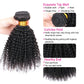 VIYAVIYA Afro Kinky Curly Bundles Human Hair 8 Inch Curly Weave Unprocessed Virgin Extensions for Black Women Natural Color
